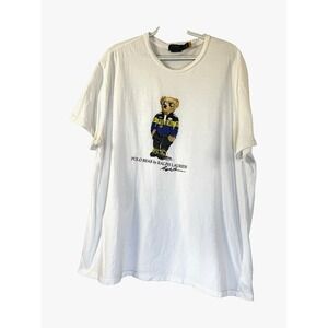 Ralph Lauren Racing Polo Bear Men XL T-shirt Classic Fit Tee Old Money Preppy